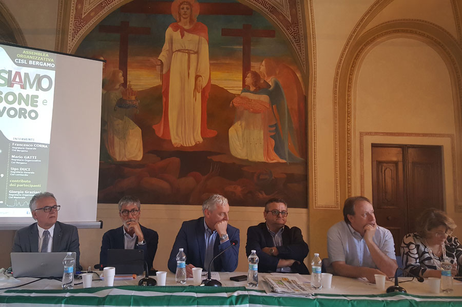 conferenza organizzativa Cisl Bergamo