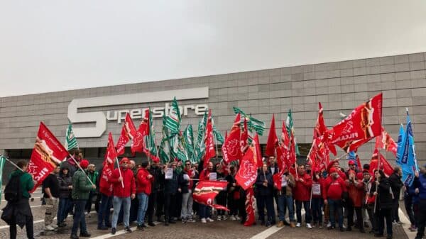 Lo sciopero della DMO a Bergamo