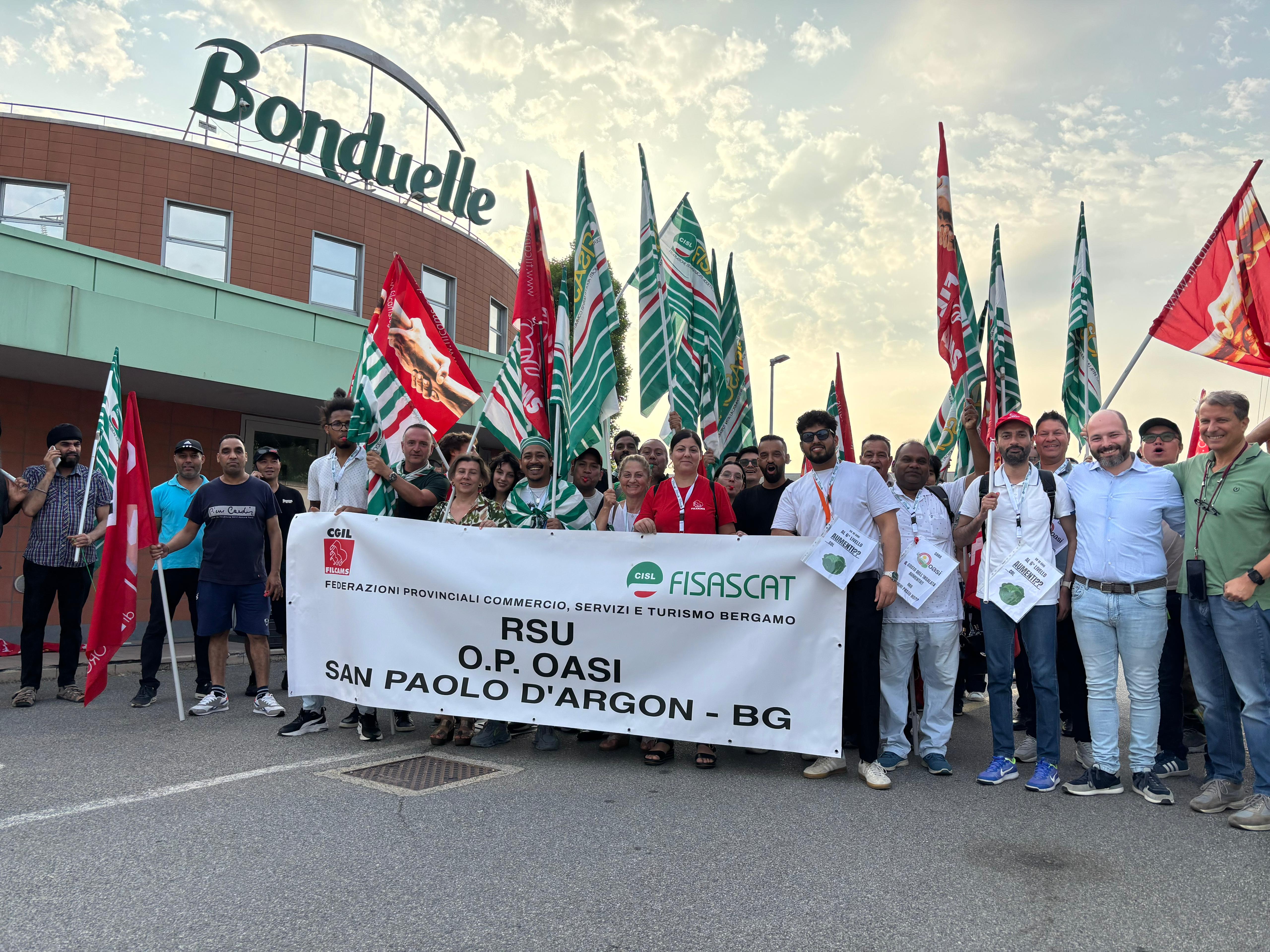 Sciopero alla OP Oasi