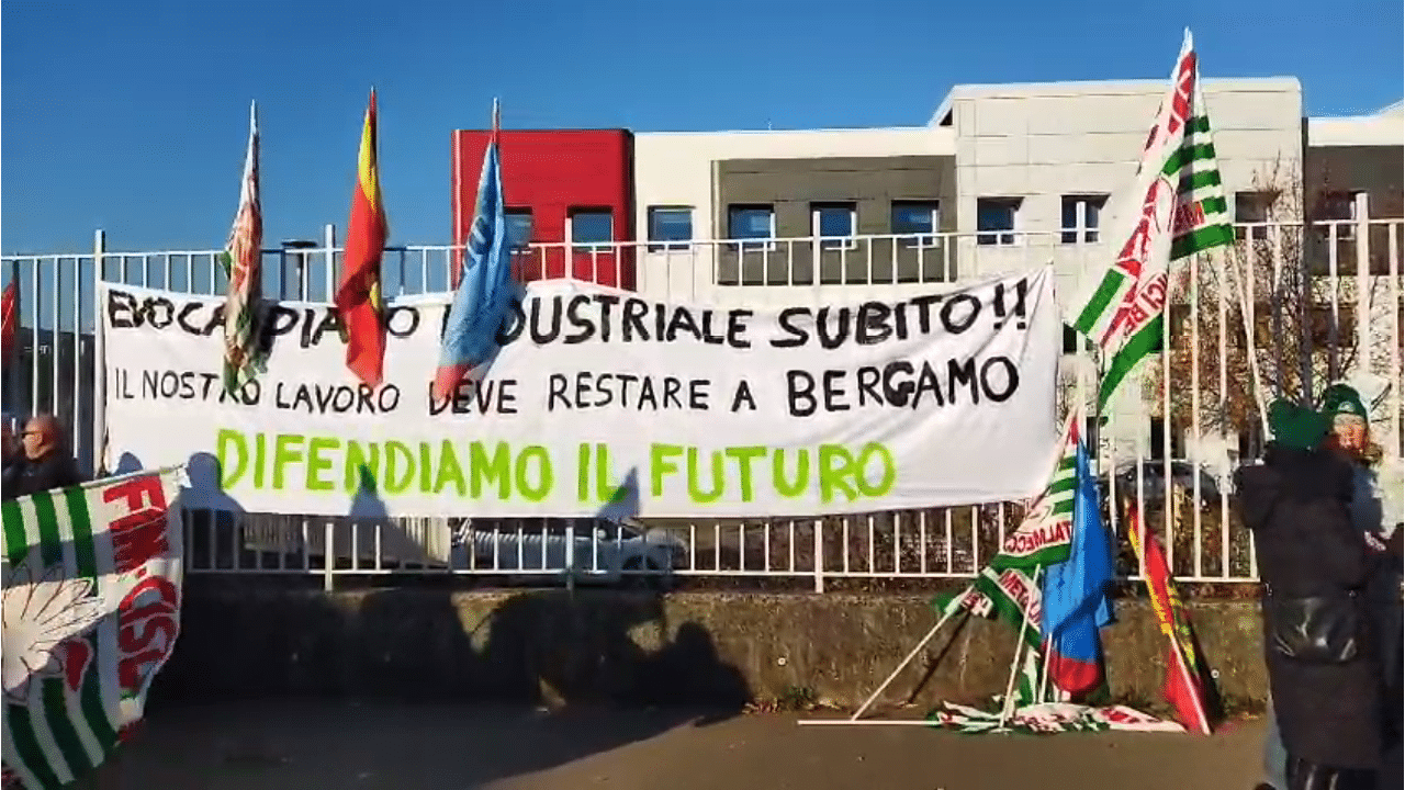 Sciopero alla Evoca di Valbrembo
