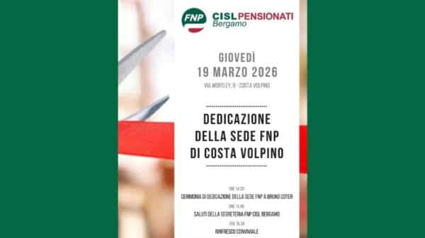 sede Fnp Cisl di Costa Volpino dedicata a Bruno Coter