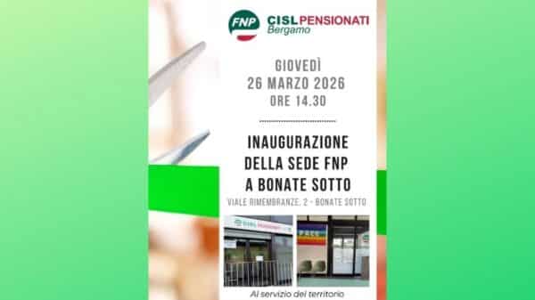 La Fnp Cisl inaugura la sede a Bonate Sotto