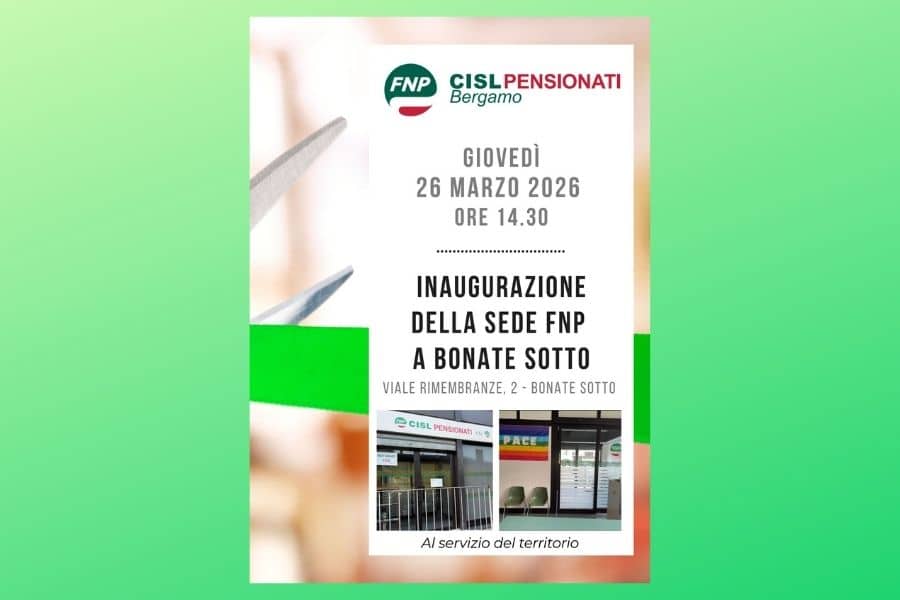 La Fnp Cisl inaugura la sede a Bonate Sotto