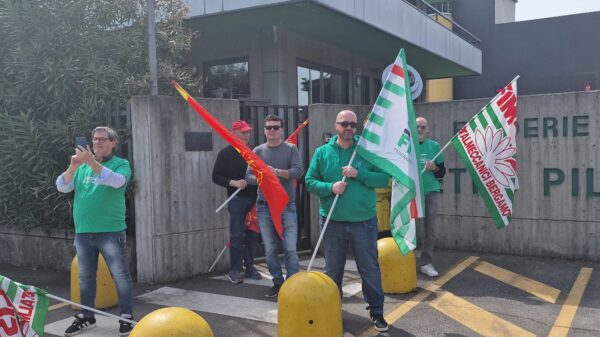 Sciopero e presidio alla Pilenga di Comun Nuovo