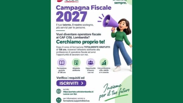 operatori fiscali per il Caf Cisl